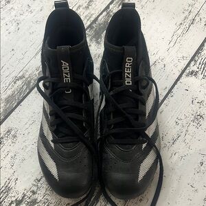 Men's Adizero Black and White cleats